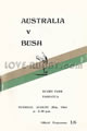 Bush (NZ) Australia 1964 memorabilia